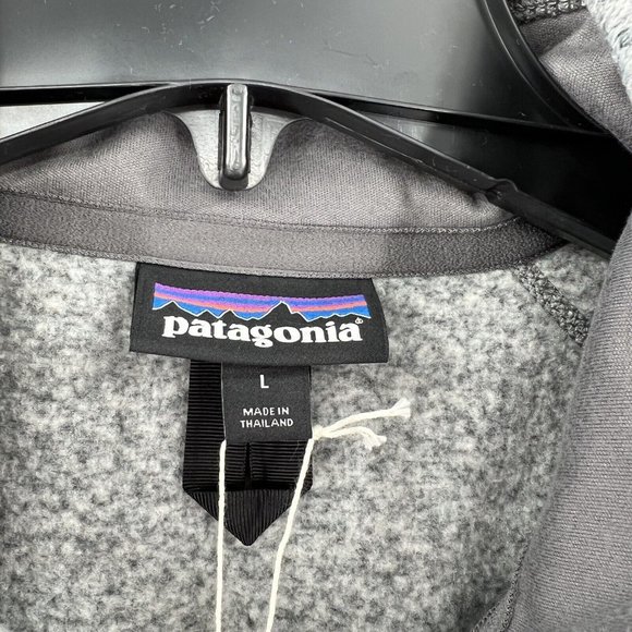 Patagonia Men's Better Sweater Full Zip Fleece Jacket Stonewash Gray sz L NWT - Picture 12 of 16